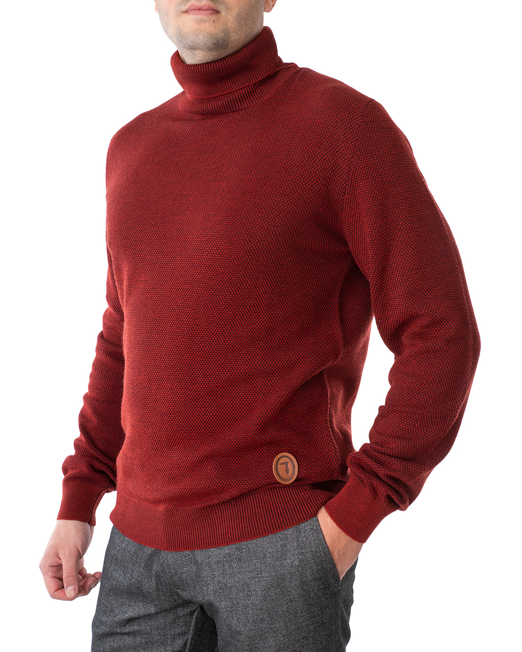 

Водолазка чоловіча TRUSSARDI JEANS (52M00393-OF000553-R010/20-21) Червоний XXL