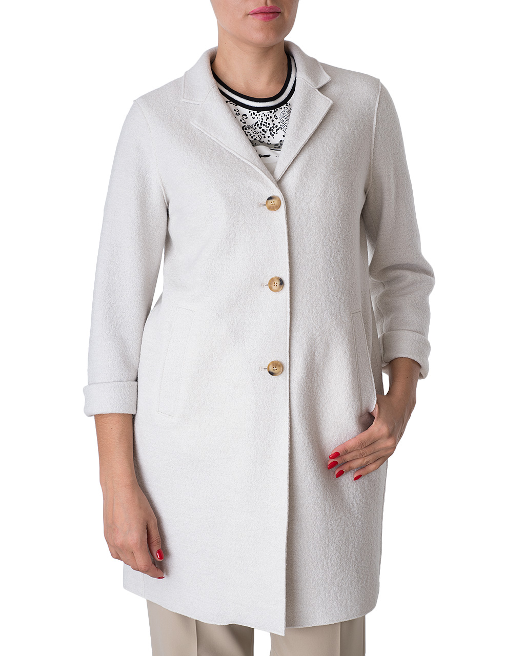 

Пальто жіноче OUI (70901-1045/-21) Кремовий 34