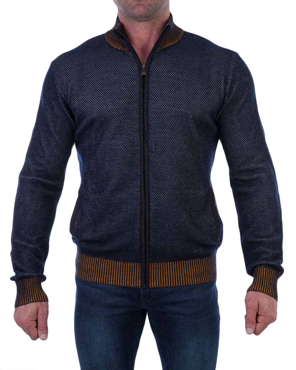 

Кофта чоловіча TRUSSARDI JEANS (52M00126-OF000166-U290/8-91) Синій XXL