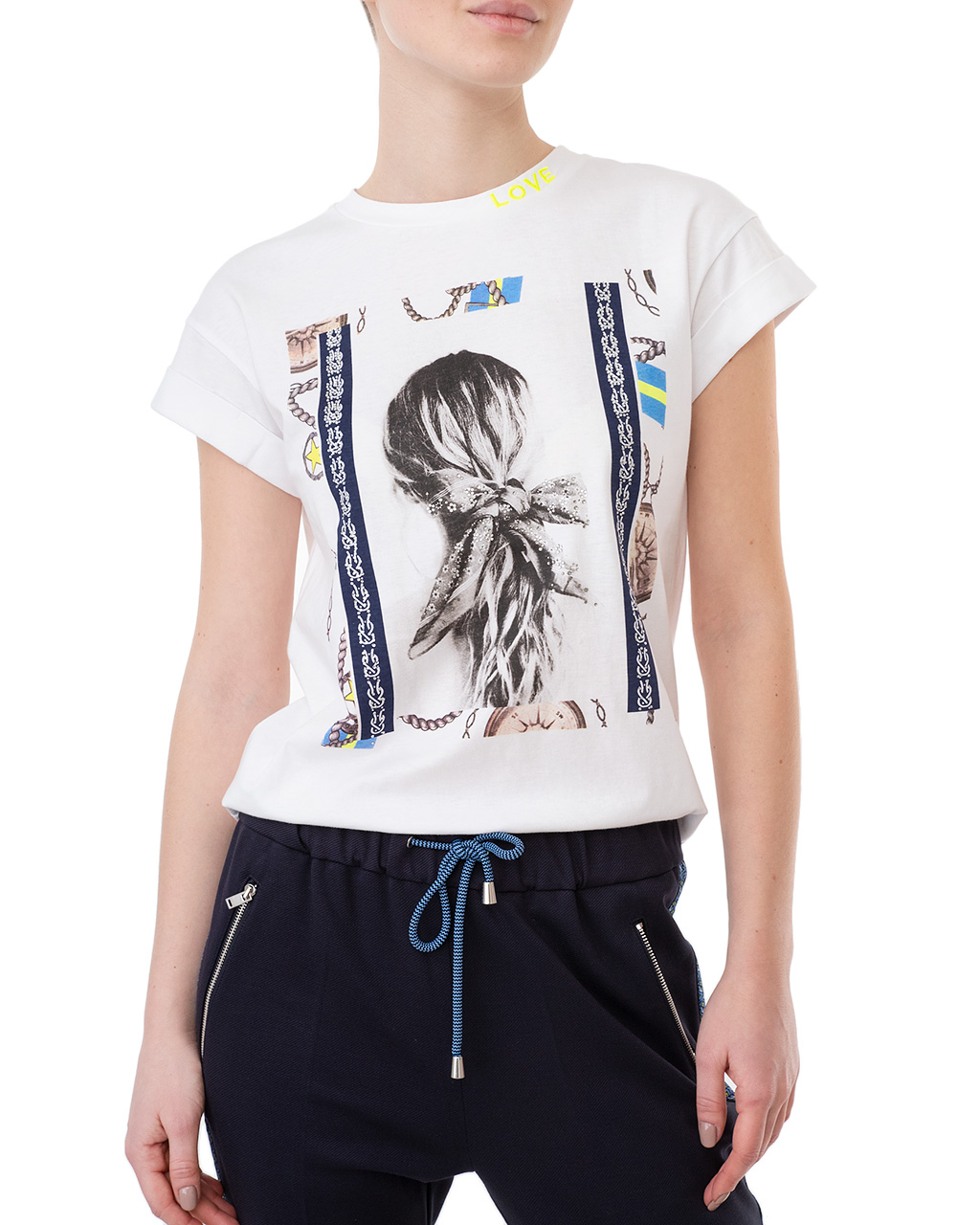 

Футболка жіноча RICH & ROYAL (1912-433-100/20) Білий XS