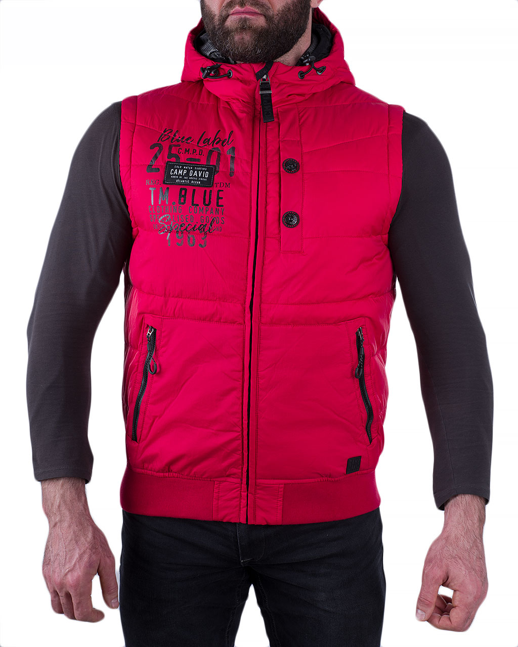

Жилет чоловічий CAMP DAVID (CCB-1855-2785-red/8-91) Червоний XXL