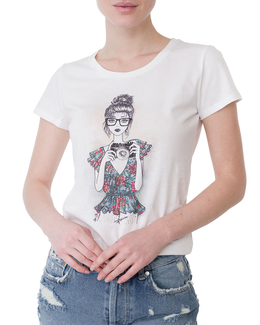 

Футболка жіноча LIU JO (FA0392-J5940-U9977/20) Білий, Футболка жіноча LIU JO (FA0392-J5940-U9977/20) Білий M