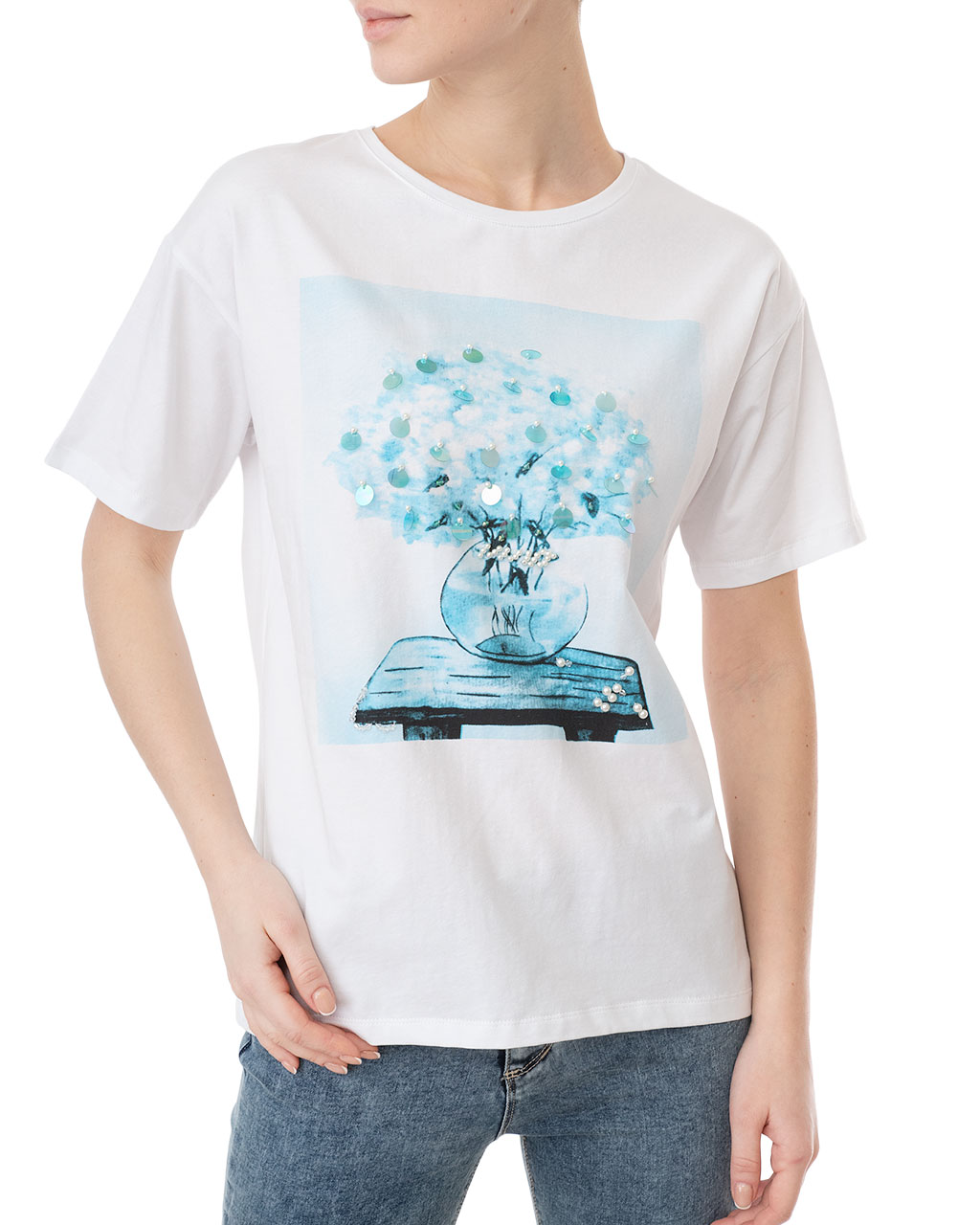 

Футболка жіноча BLUE JOINT (N107T.G.M/20) Білий L/XL