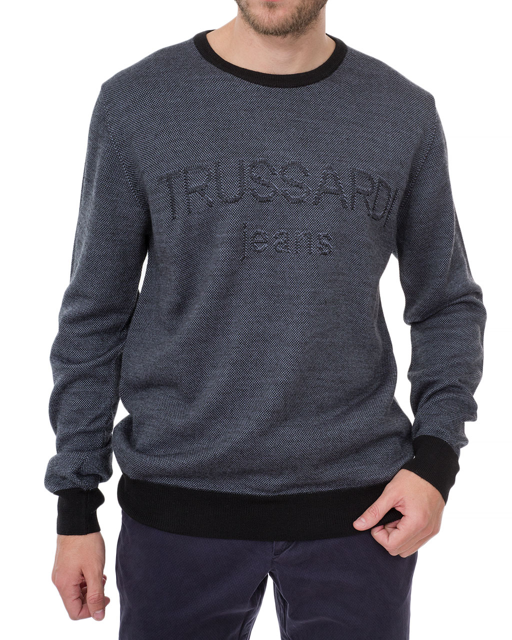 

Джемпер чоловічий TRUSSARDI JEANS (52M00241-OF000428-U290/19-20) Синій L