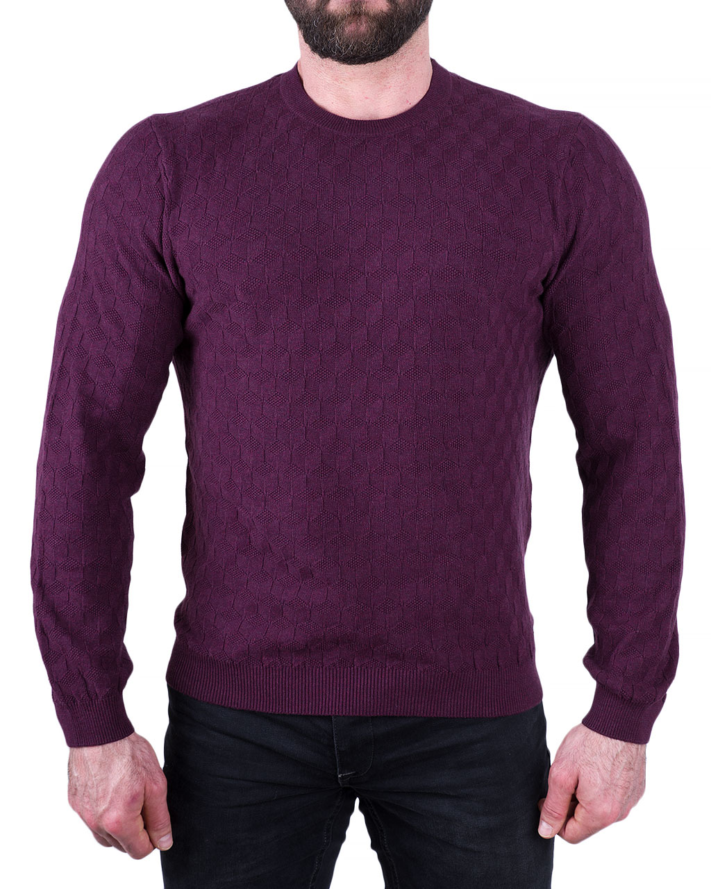

Джемпер чоловічий MARVELIS (6303-25-39/8-91) Фіолетовий XL