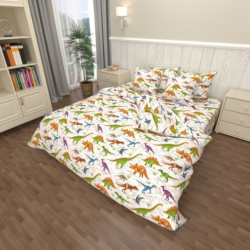 

Комплект постельного белья Casa Ricco Динозаврики 145*215 10013