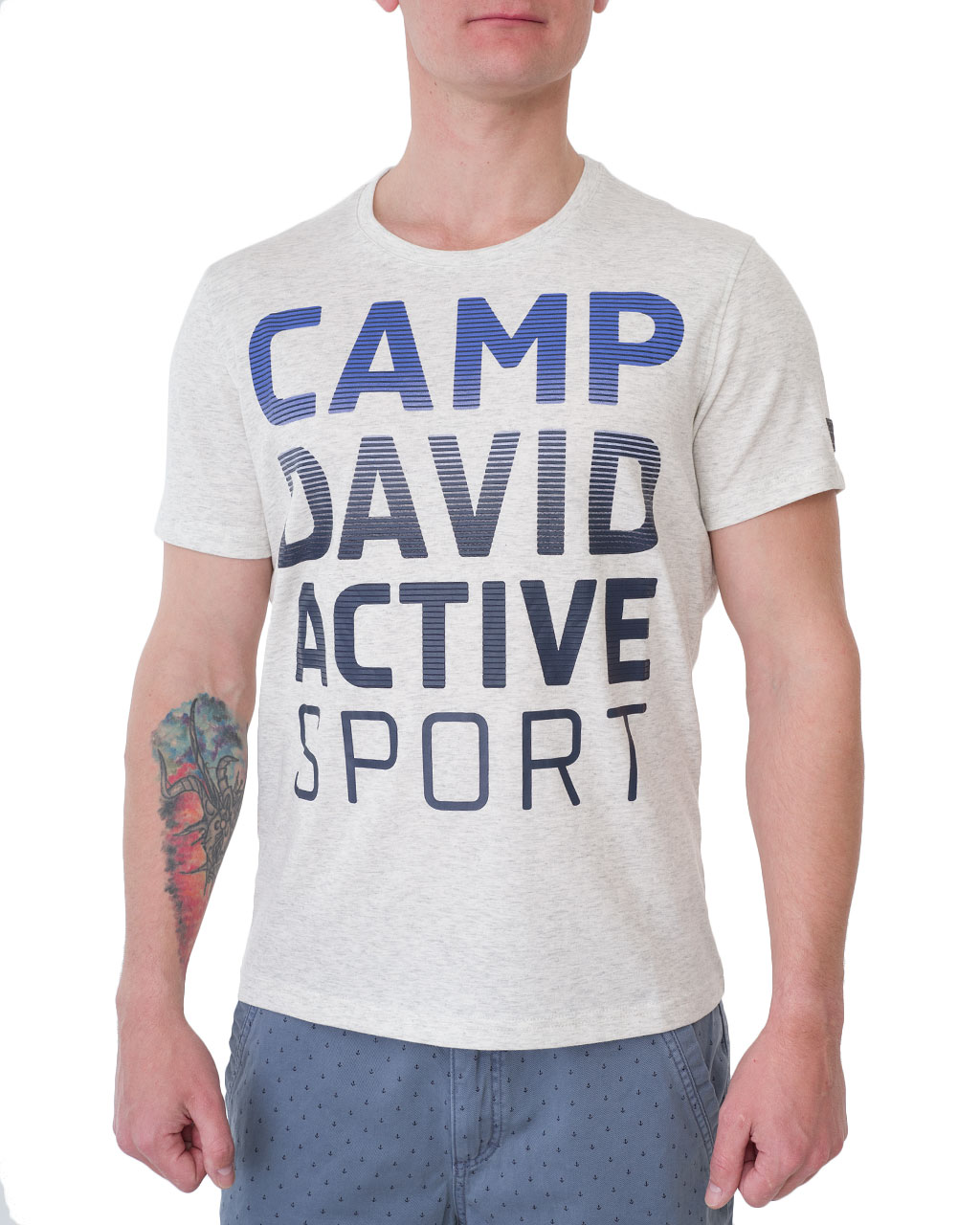 

Футболка чоловіча CAMP DAVID (2001-3762/20) Сірий XXL