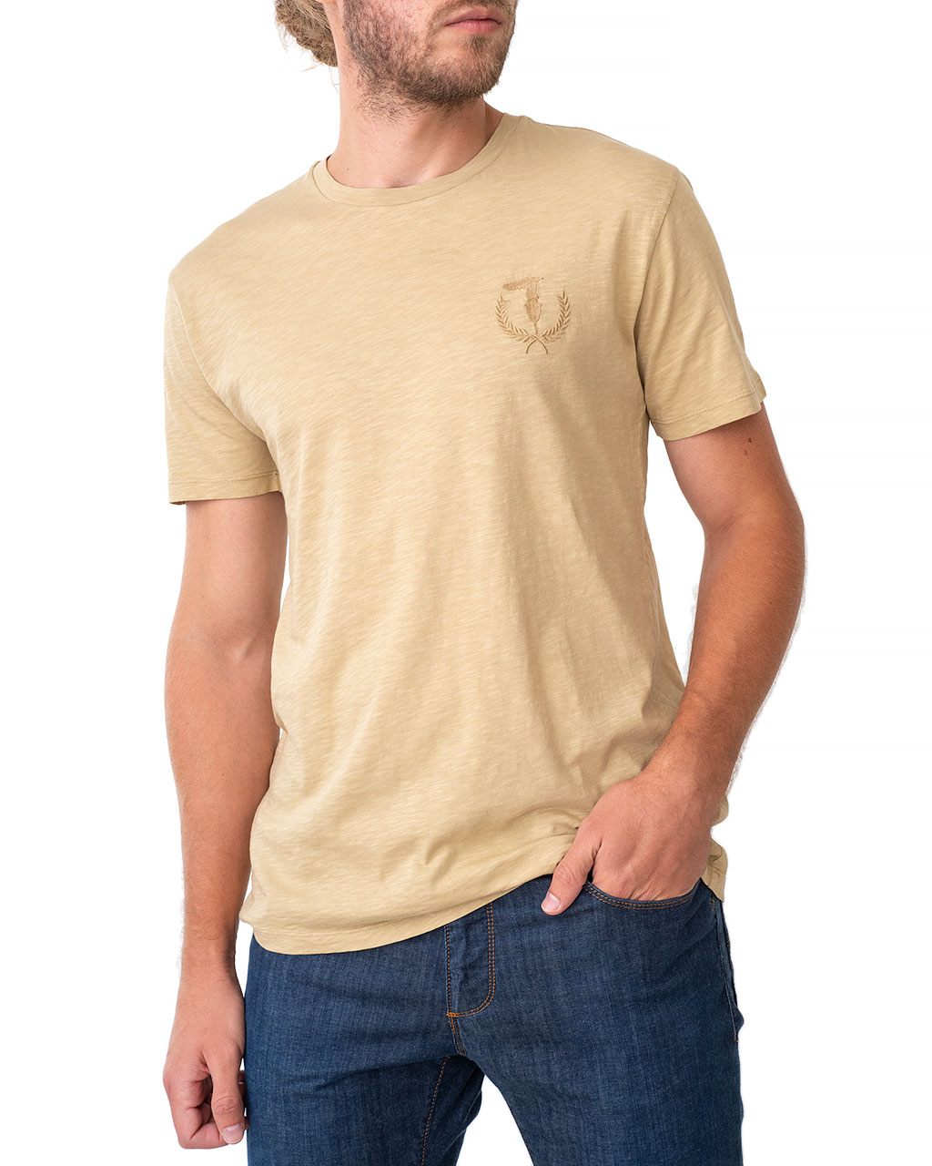

Футболка чоловіча TRUSSARDI JEANS (52T00331-1T003629-W080/20) Бежевий M