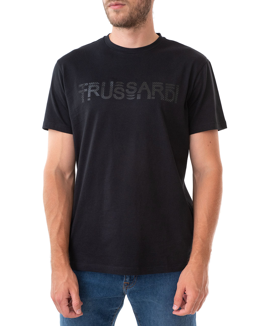 

Футболка чоловіча TRUSSARDI JEANS (52T00322-1T003605-K299/20) Чорний XXL