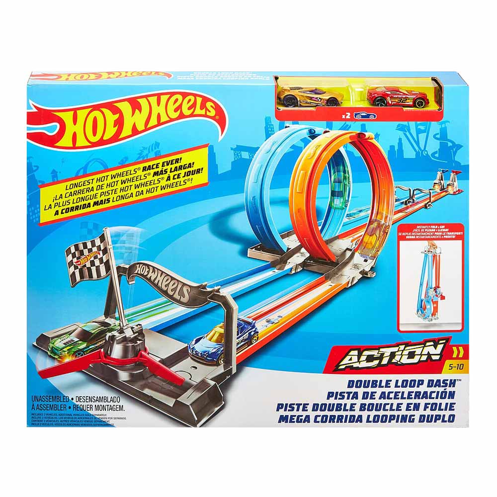 

Игровой набор детский трек Hot Wheels Двойная петля (GFH85)