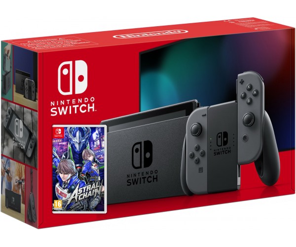 

Nintendo Switch Gray (Upgraded version) + Игра Astral Chain (русская версия)