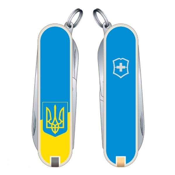 

Нож Victorinox Classic Ukraine, желто-голубой