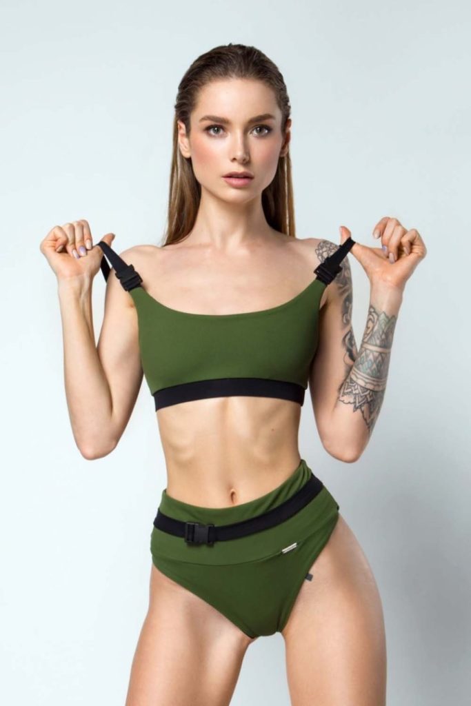 

Купальник Топ Designed for Fitness Bali Baby Khaki S Хаки