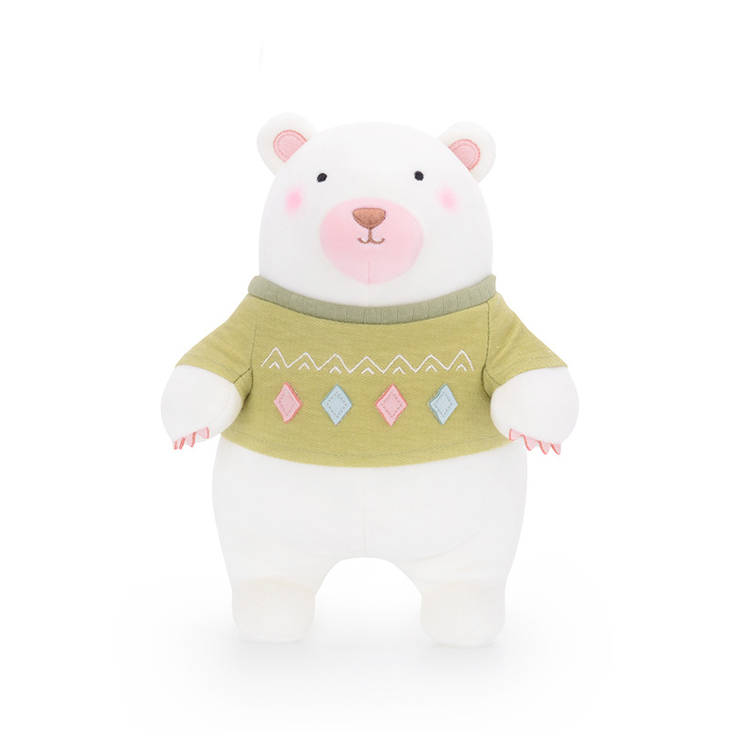 

Мягкая велюровая игрушка Metoys Мишка в зеленом свитере 35 см (47979)