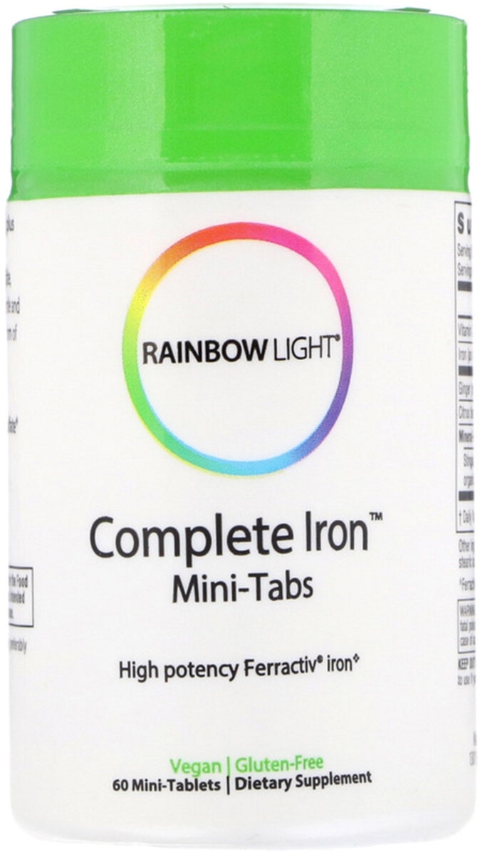 

Витамины Rainbow Light Железо Complete Iron 60 мини таблеток (21888200610)