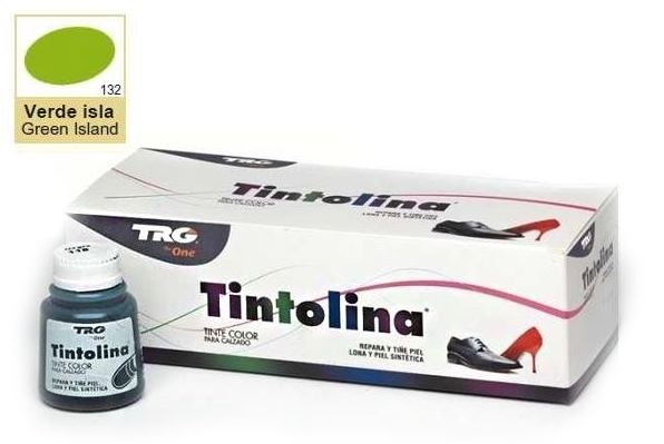 

Краска цвета зеленый шпинат для кожи универсальная TRG Tintolina, 25 мл