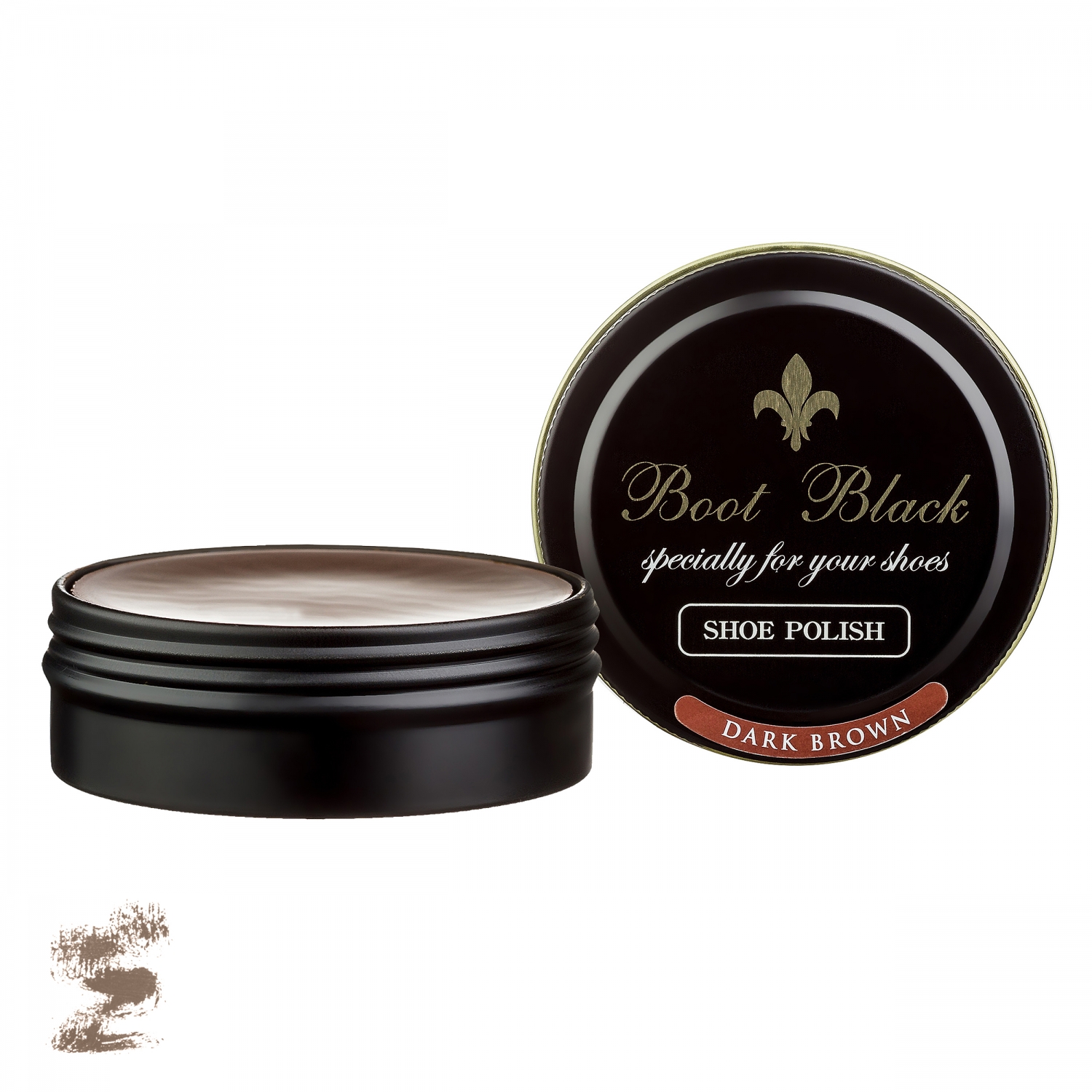 

Воск для обуви коричневый темный Boot Black Wax Shoe Polish
