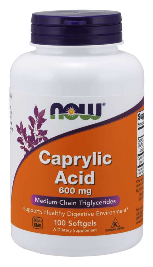 

Специальный продукт NOW Caprylic Acid 600 mg Softgels 100 капсул (4384301955)