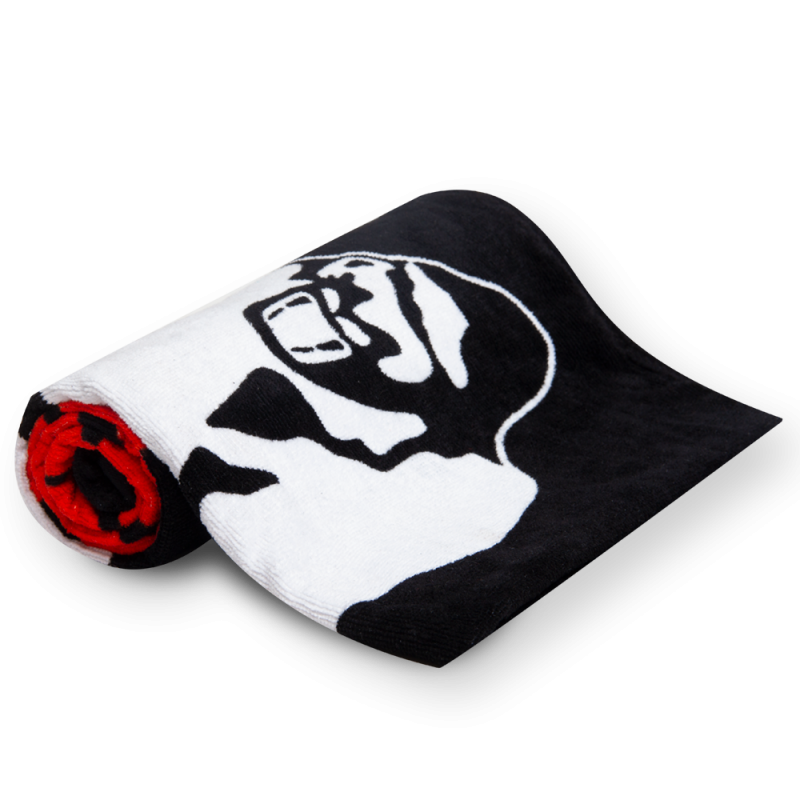 

Фитнес-полотенце Gorilla Wear Classic Gym Towel Black Red