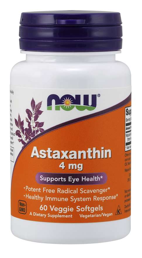 

Специальный продукт NOW Astaxanthin 4 mg Veggie Softgels 60 капсул (4384301953)