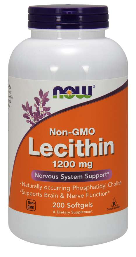 

Витамины NOW Lecithin 1200 mg Softgels 200 капсул (4384301962)