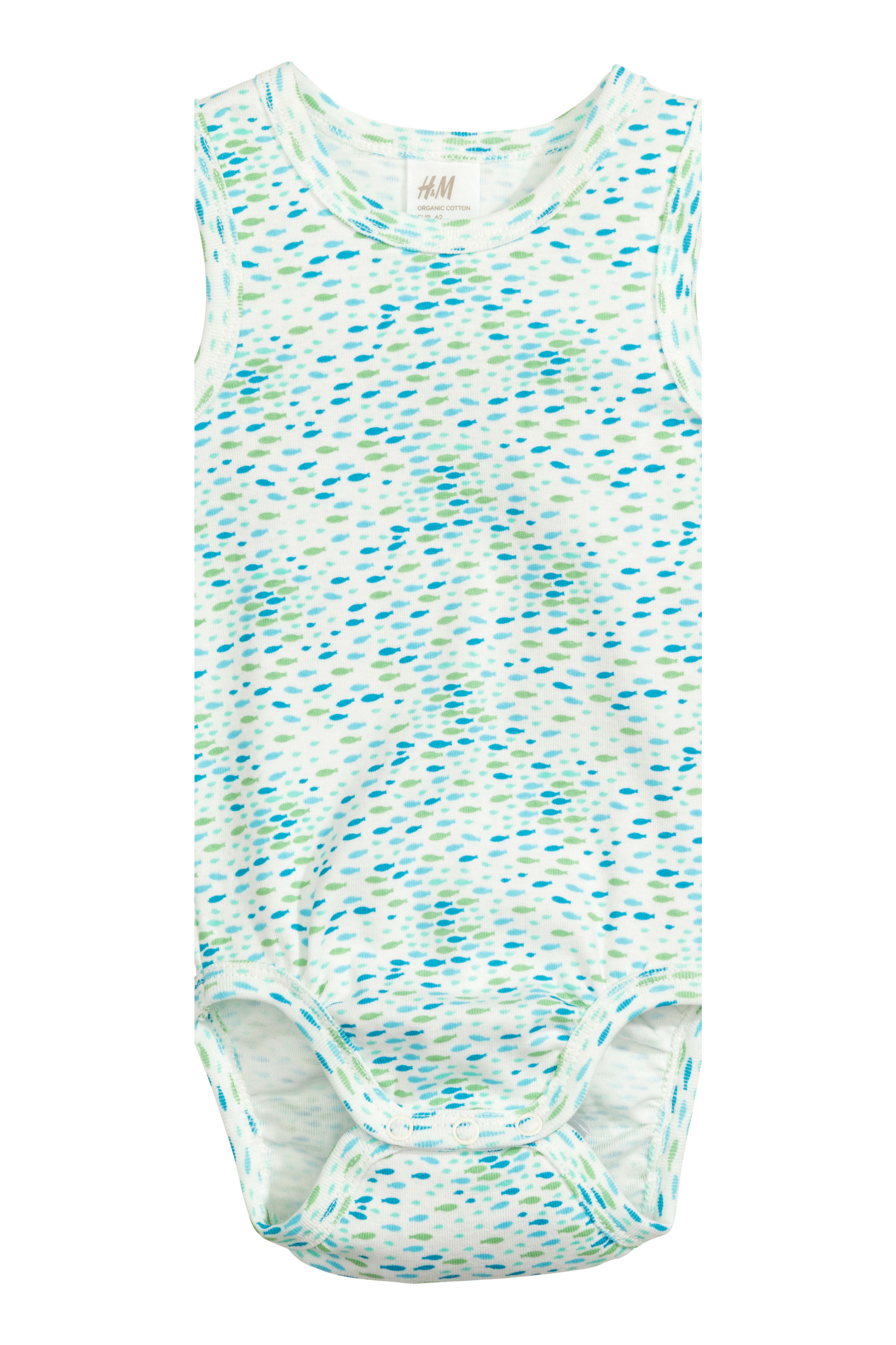 

Боди H&M 62см бело бирюзовый 3549833