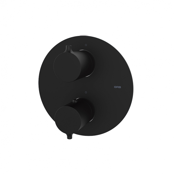 

Смеситель термостатический GRB Time Black на 3 потребителя (47130472), черный матовый (SR202425)