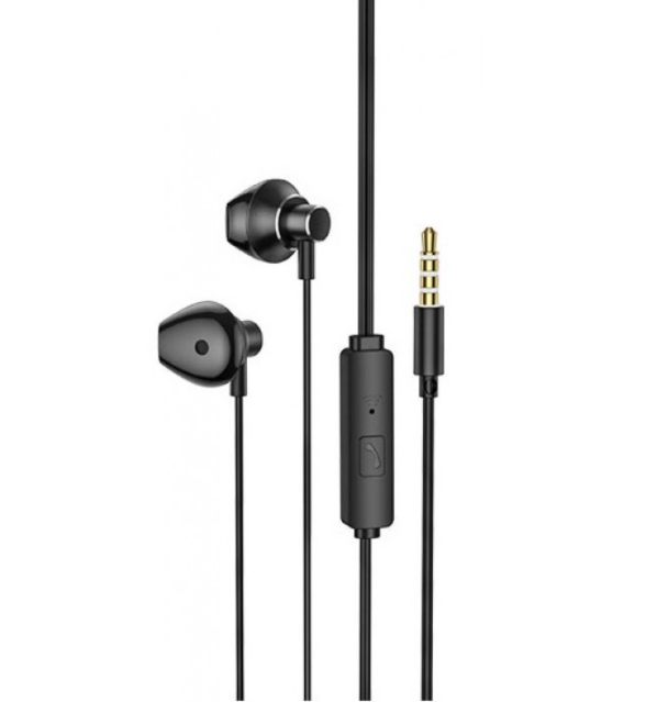

Наушники HOCO M75 Belle Universal earphones mic/r-control/1,2m. Black