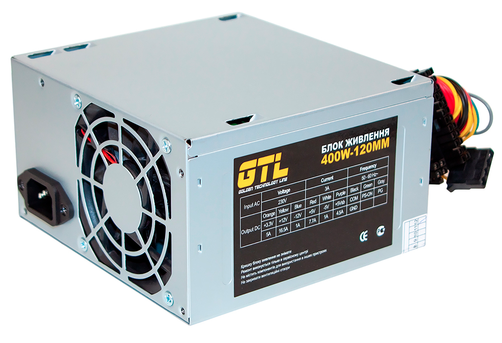 

Блок питания GTL 400W 80mm (GTL-400-80)