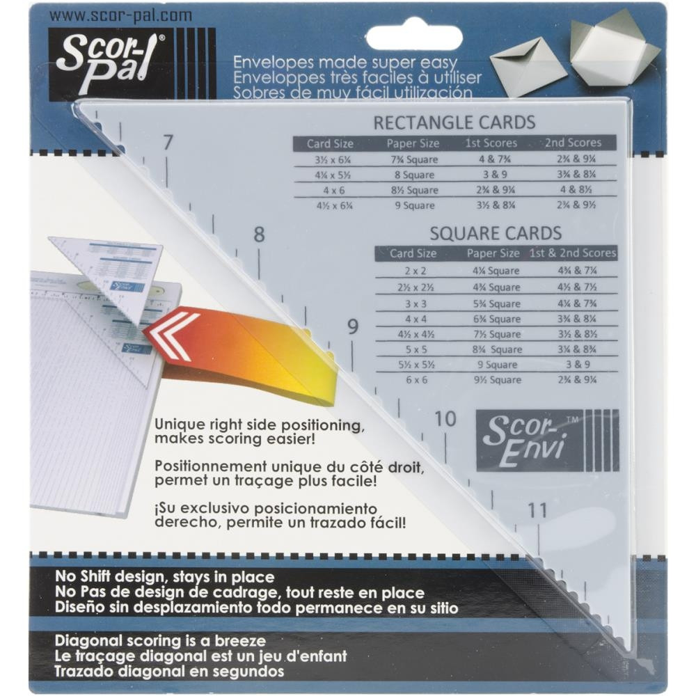 

Дополнение к доске для биговки для изготовления конвертов Scor-Envi Diagonal & Envelope Template