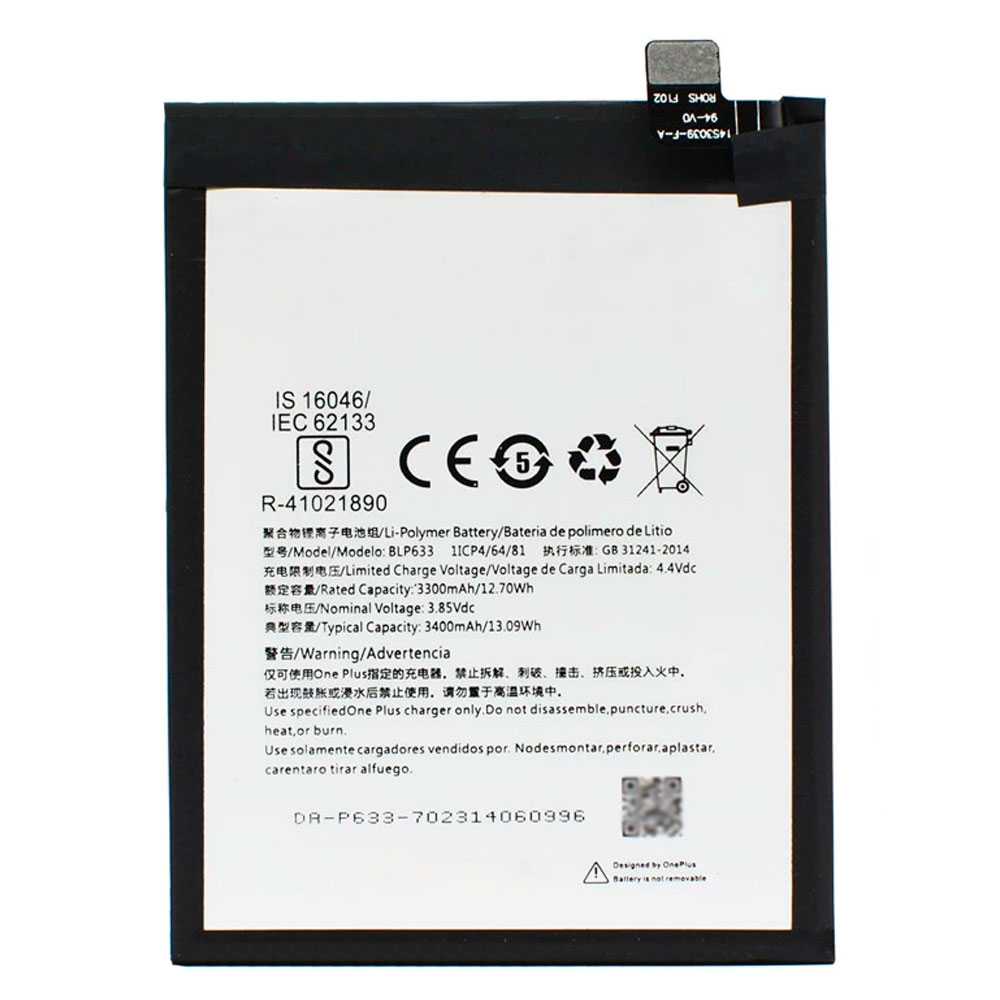 

Аккумулятор OnePlus BLP633 для OnePlus 3T (3400 mAh) Original PRC