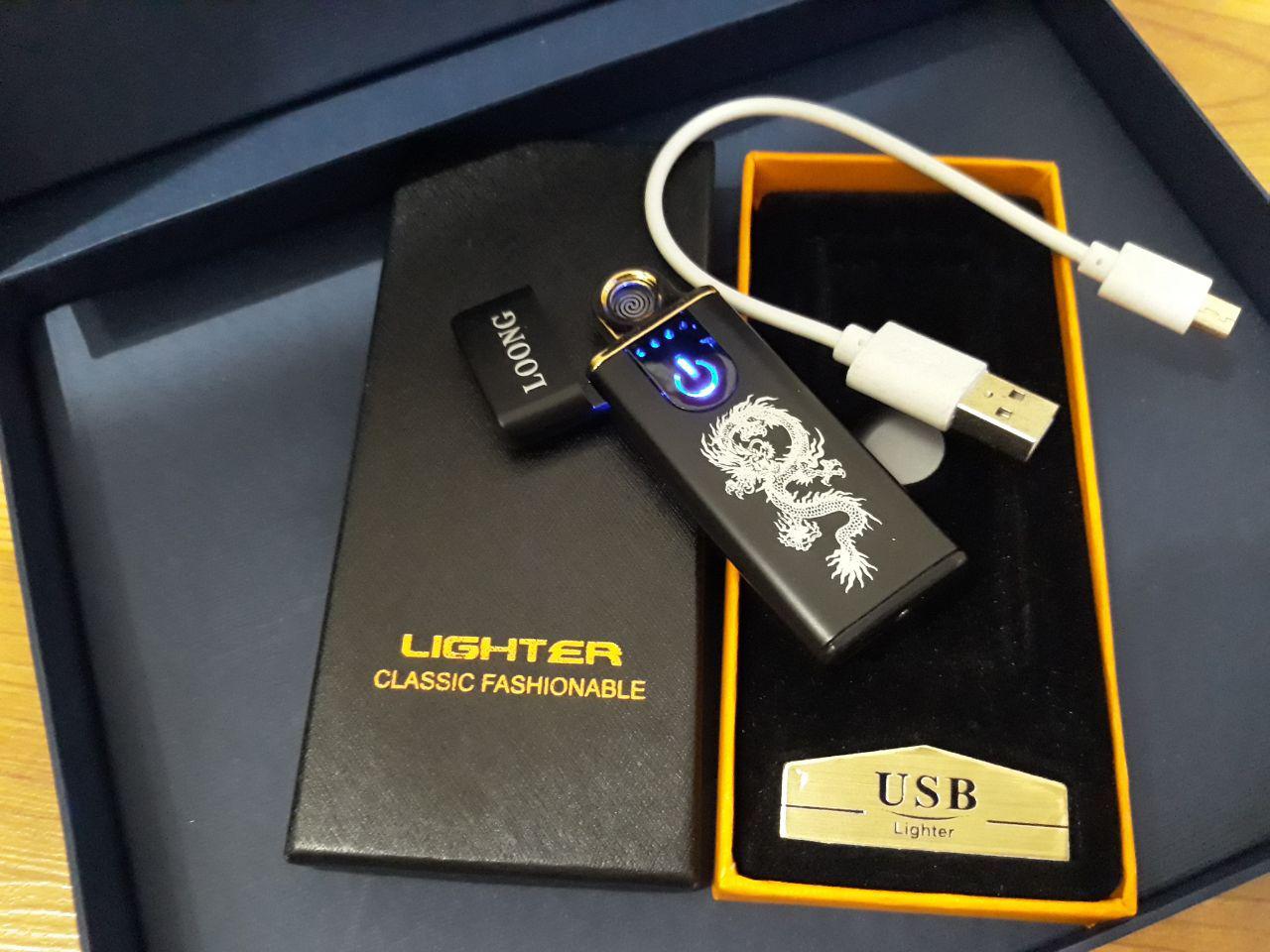 

Электронная USB зажигалка UTM Дракон Черный 881