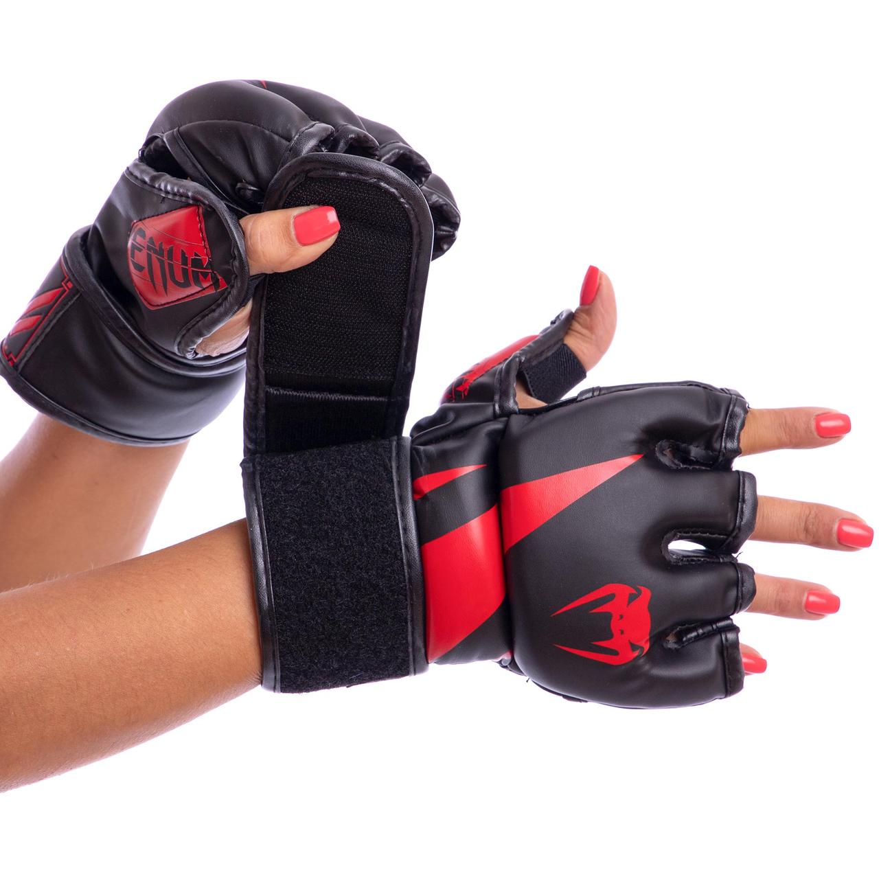 

Перчатки для смешанных единоборств Venum 8355 размер M Black-Red