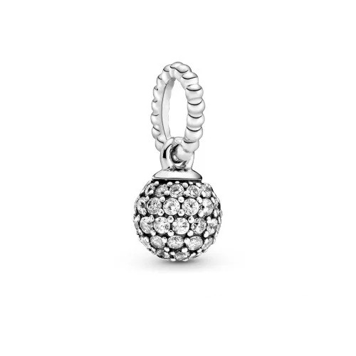 

Серебряный Шарм-Подвеска Пандора Шар Паве #398690C01
