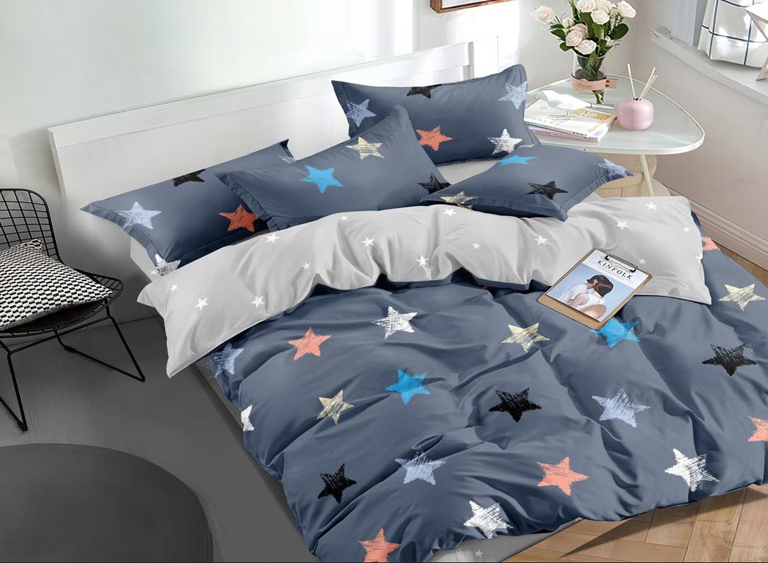 

Комплект постельного белья ViTex S117 семейный(р) синий с серым