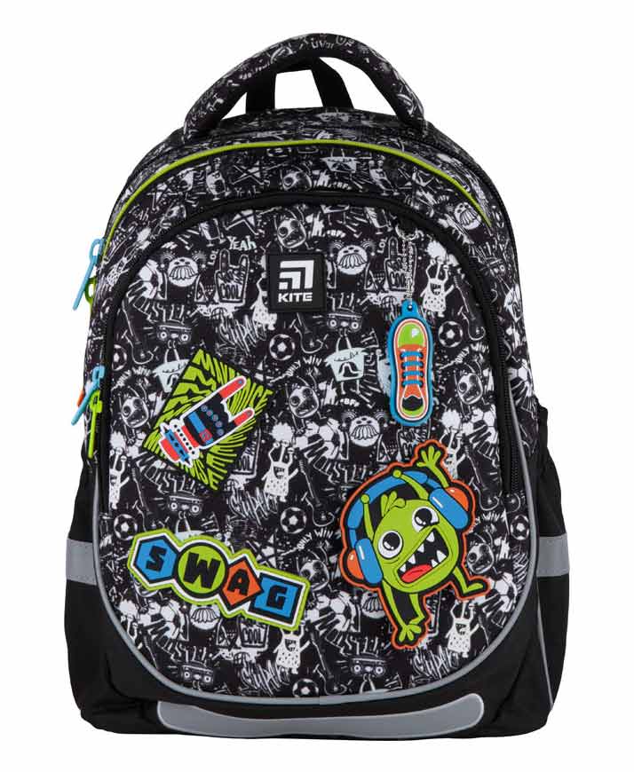 

Рюкзак Kite Кайт Education Swag 38 × 28 × 16 см 18 л черный (K21-700M-1)