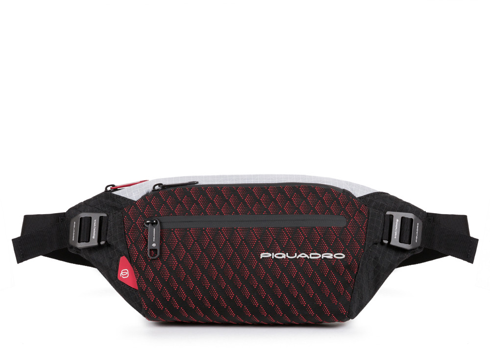 

Сумка на пояс Piquadro PQ-Y/Grey-Red на пояс с антивор (37x14,5x5) CA5118PQY_GRR