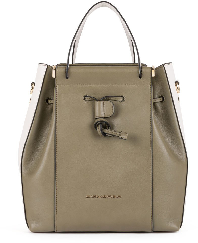 

Женская сумка Piquadro CIRCLE/Green-Beige женская двуручн. BD5440W92_VEBE