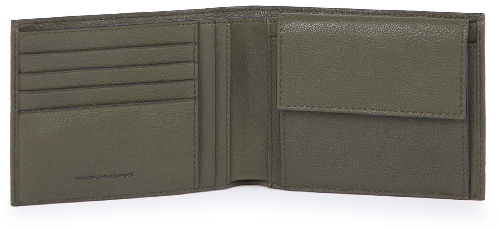 

Портмоне Piquadro B3S/Green с отдел. для монет с RFID защитой PU257B3SR_VE