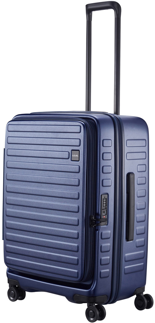 

Чемодан Lojel CUBO 18/Navy Blue M на 4 колесах (70/77л,3,9кг) (45x65x30/33см) Lj-CF1627-1M_NBL