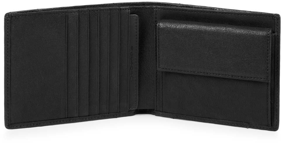 

Портмоне Piquadro BRIEF/Black с отдел. для монет с RFID защитой (12x9,5x2) PU1239BRR_N