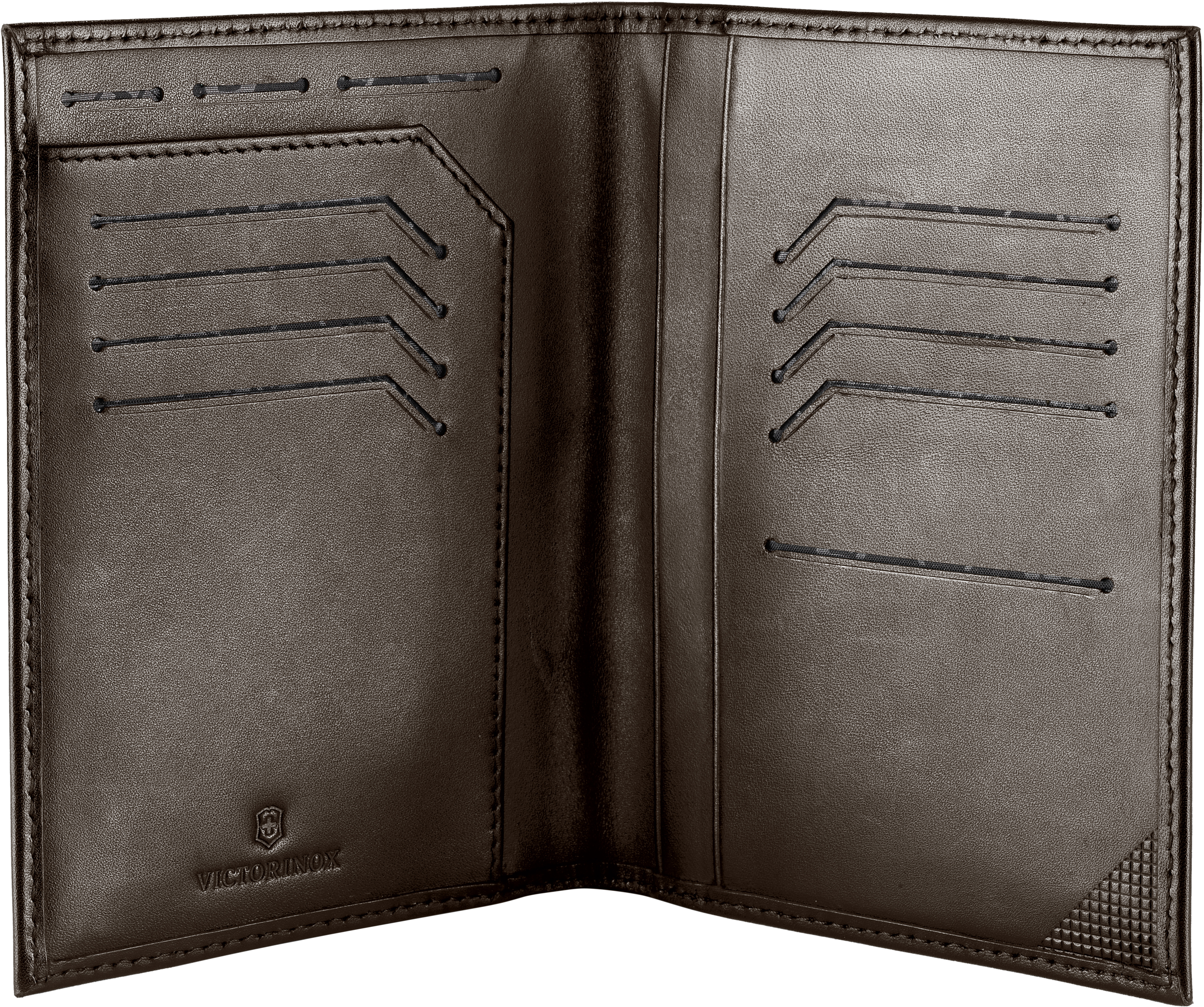 

Портмоне Victorinox Travel ALTIUS EDGE/Dark Earth Leibnitz верт. с отдел. для 9 кр.карт с RFID защитой Vt605332