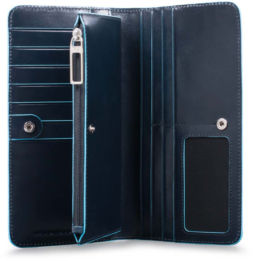 

Портмоне Piquadro BL SQUARE/N.Blue верт. с отдел. для 12 кред.карт с RFID защитой PD4573B2R_BLU1