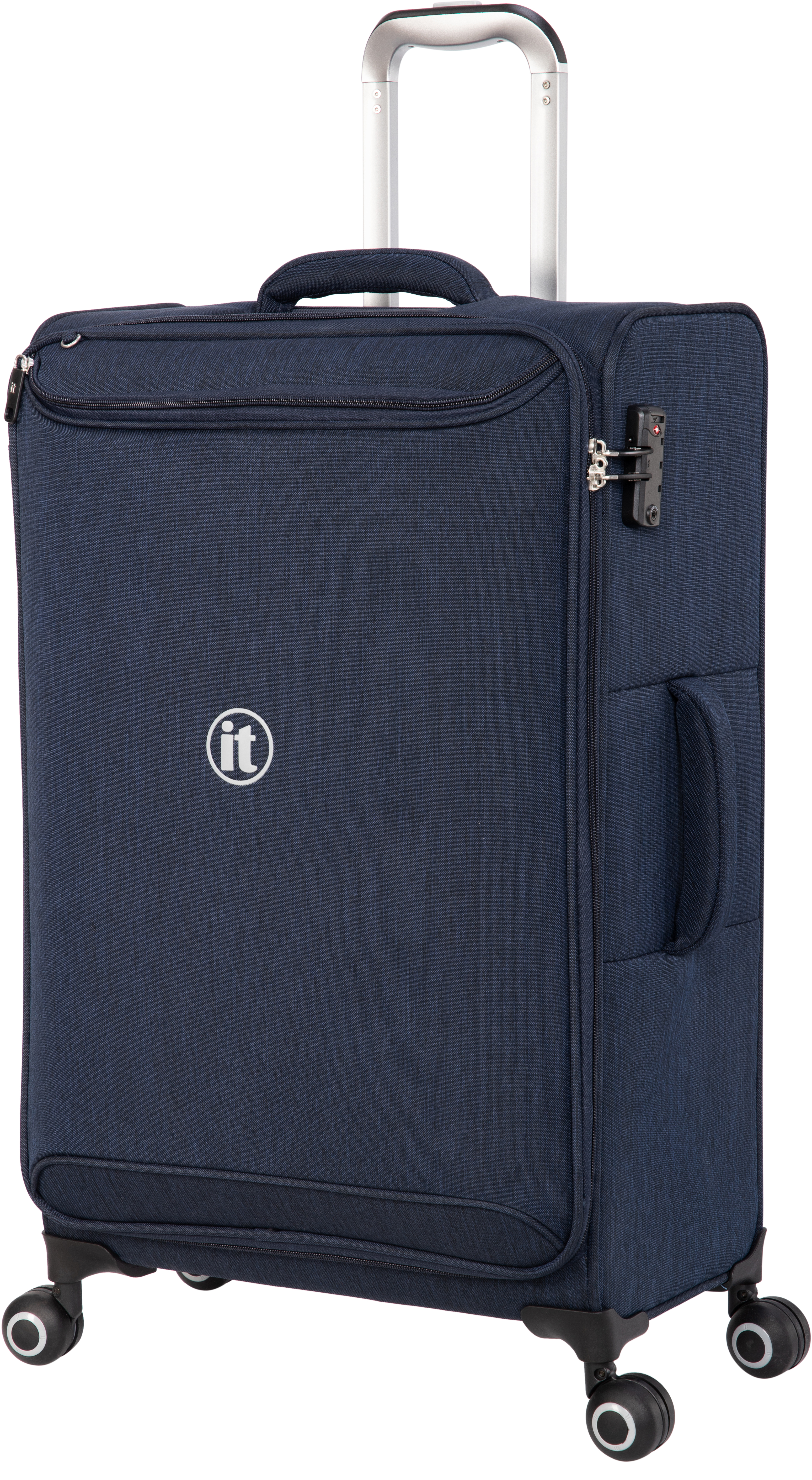 

Чемодан IT Luggage PIVOTAL/Two Tone Dress Blues на 4 колесах M (62л,3кг) (43x71x25см) IT12-2461-08-M-M104