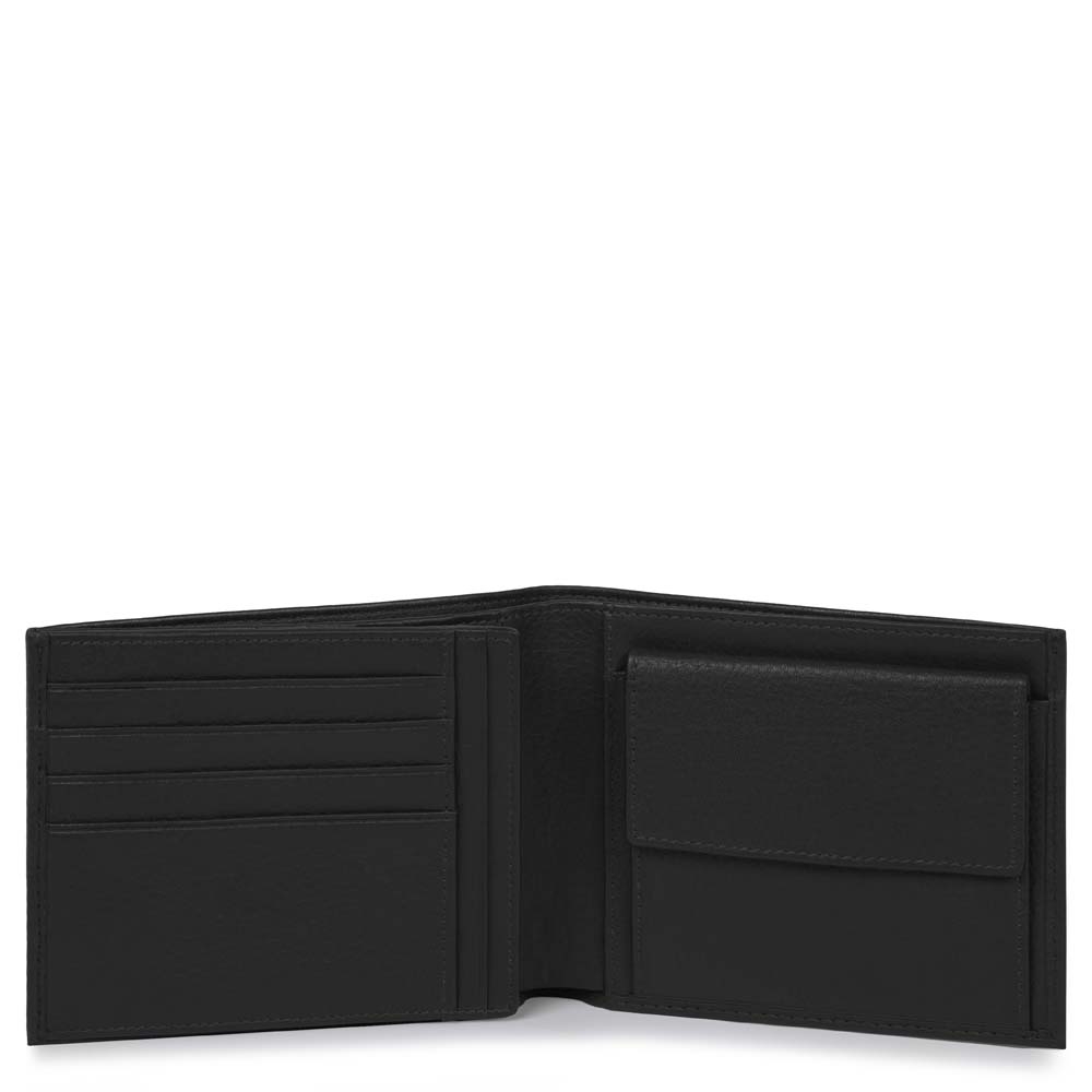 

Портмоне Piquadro MODUS/Black с отдел. для док. и монет (12,5x10x2) PU1240MO_N
