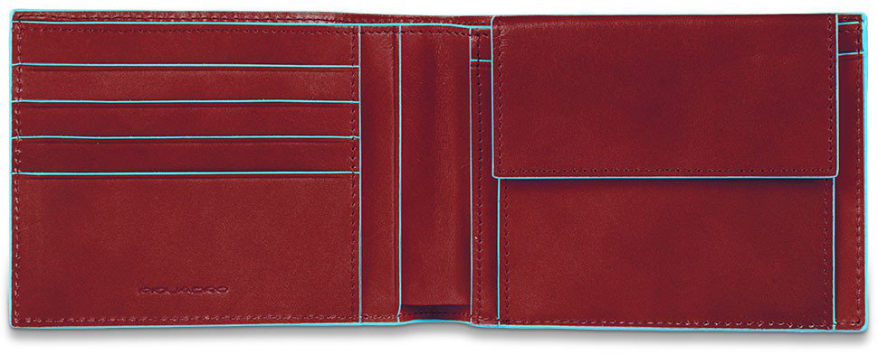 

Портмоне Piquadro BL SQUARE/Red с отдел. для монет с RFID защитой (12,5x9x2) PU257B2R_R