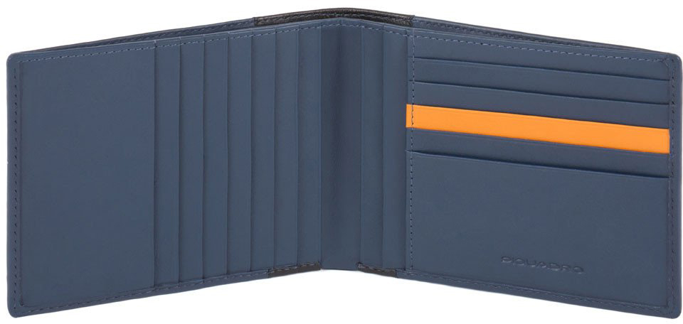 

Портмоне Piquadro DOWNTOWN/Blue с отдел. для 12 кред.карт с RFID защитой (13x9,5x1,5) PU1241DTR_BLU