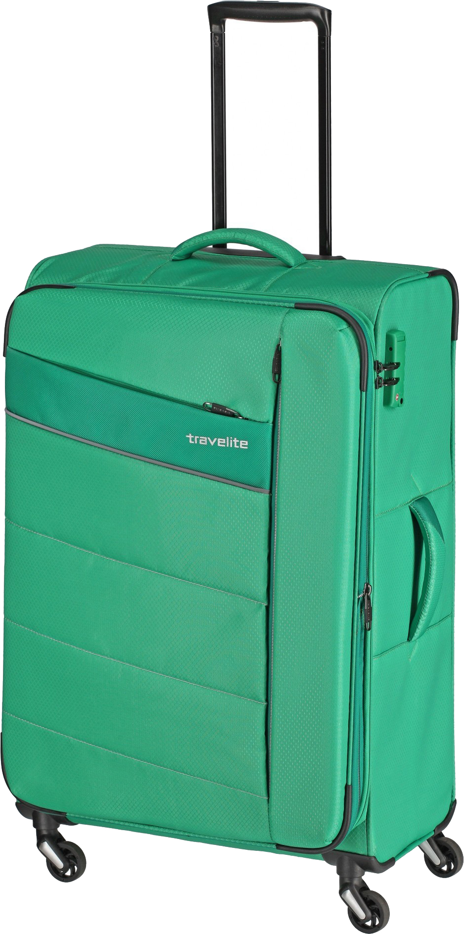 

Чемодан Travelite KITE/Green на 4 колесах L exp. (95/109л,2,9кг) (47x75x29/33см) TL089949-82