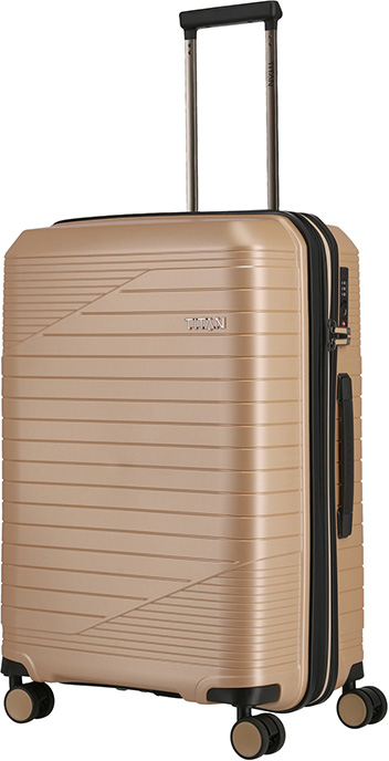 

Чемодан Titan TRANSPORT/Champagner Metallic на 4 колесах M exp. (70/75л,3,2кг) (45x67x27/29см) Ti852405-39