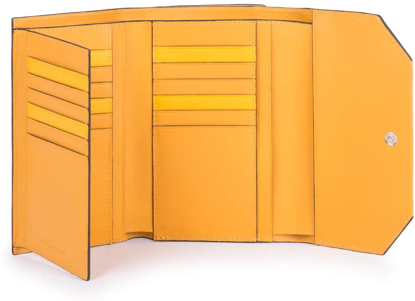 

Портмоне Piquadro MUSE/Yellow верт. с отдел. для 18 кред.карт с RFID защитой (10,5x15,5x3) PD4152MUSR_G